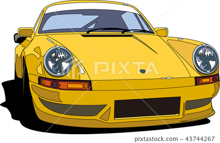 Yellow german car 43744267