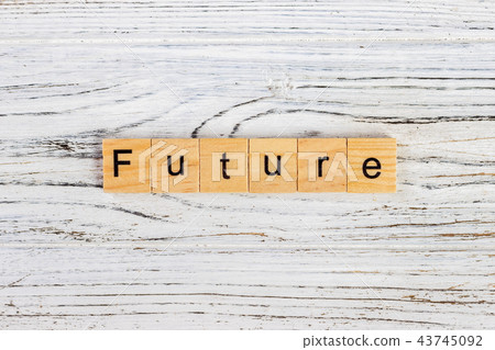 Future word on block concept.  43745092