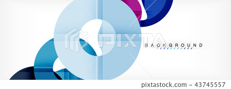 Geomtric modern backgrounds, rings abstract template 43745557