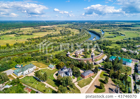 View of Baturyn Fortress with the Seym River in Ukraine View of Baturyn Fortress with the Seym River in Ukraine 43746070