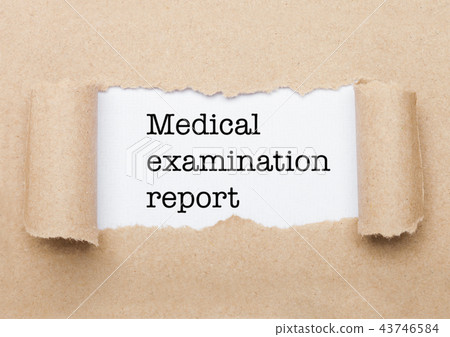 Medical Examination Report text behind paper Medical Examination Report text behind paper 43746584