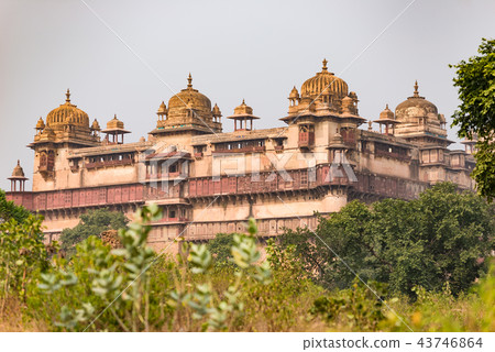 Orchha Palace, Madhya Pradesh India. Orchha Palace, Madhya Pradesh India. 43746864