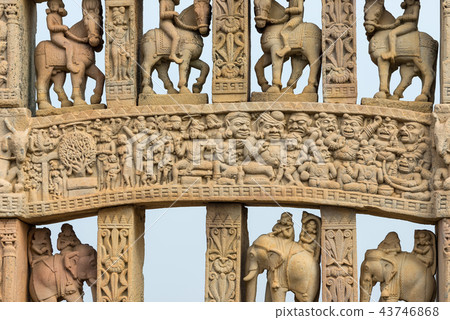 Sanchi Stupa, Ancient buddhist building, India 43746868