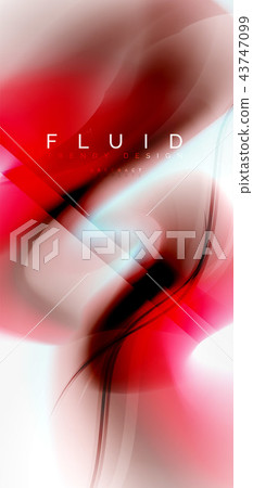 Fluid flowing wave abstract background 43747099