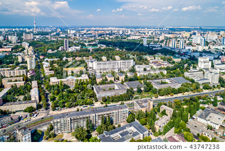 Aerial view of the National Technical University of Ukraine, also known as Igor Sikorsky Kyiv 43747238