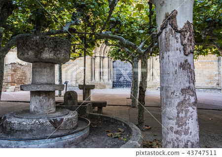 fountain San Pedro church. Olite. Navarre Spain fountain San Pedro church. Olite. Navarre Spain 43747511