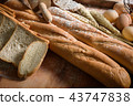 Fresh food mixed baked delicious bread and wheat 43747838