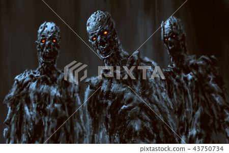 Evil mummies inside the pyramid. Evil mummies inside the pyramid. 43750734