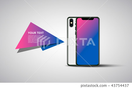 Smartphone banner. Mockup generic smartphone. 43754437