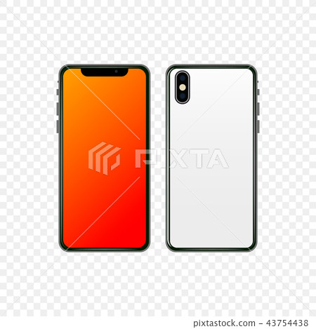 New smartphone design isolated.  New smartphone design isolated.  43754438