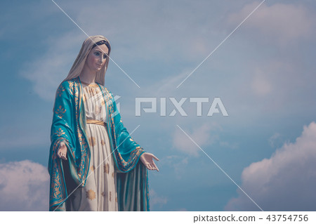 The Blessed Virgin Mary statue. 43754756