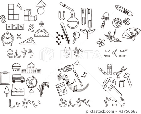 設置主題的線條圖 43756665