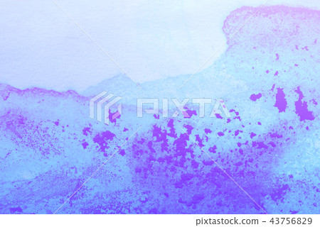 Abstract hand painted Ultra Blue Violet watercolor Abstract hand painted Ultra Blue Violet watercolor 43756829