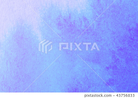 Abstract hand painted Ultra Blue Violet watercolor 43756833