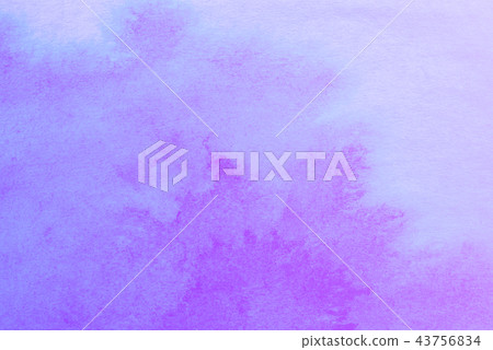 Abstract hand painted Ultra Blue Violet watercolor 43756834