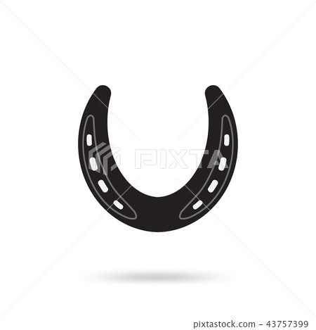 Horseshoe vector icon isolated Horseshoe vector icon isolated 43757399
