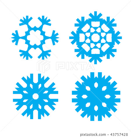 Snowflake Vector Icons Isolated Snowflake Vector Icons Isolated 43757428