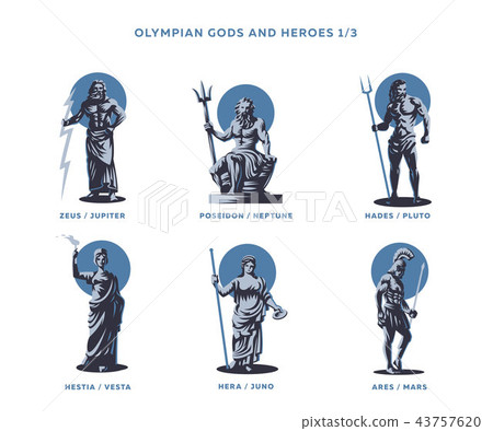 Olimpian gods and heroes. 43757620