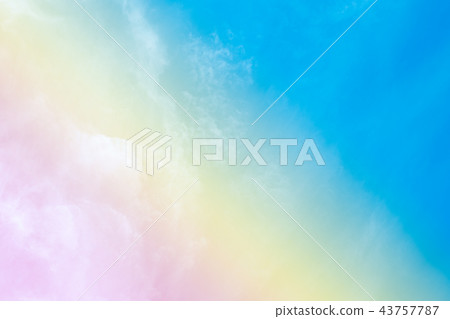 Soft cloud and sky with pastel gradient color for background