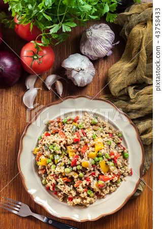 Bulgur salad with vegetables 43758433