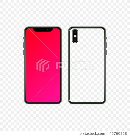 Mobile phone mockup. Vector illustration Mobile phone mockup. Vector illustration 43760228