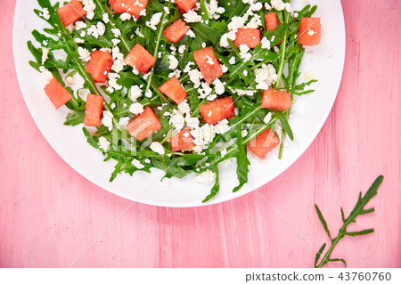 Fresh summer watermelon salad Fresh summer watermelon salad 43760760