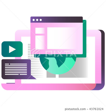 Web browser gradient illustration Web browser gradient illustration 43761024