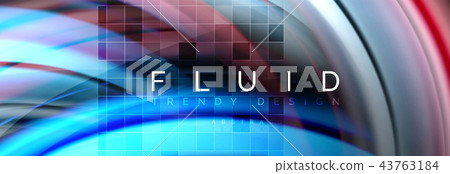 Flowing glowing color motion concept, trendy abstract layout template for business or technology Flowing glowing color motion concept, trendy abstract layout template for business or technology 43763184
