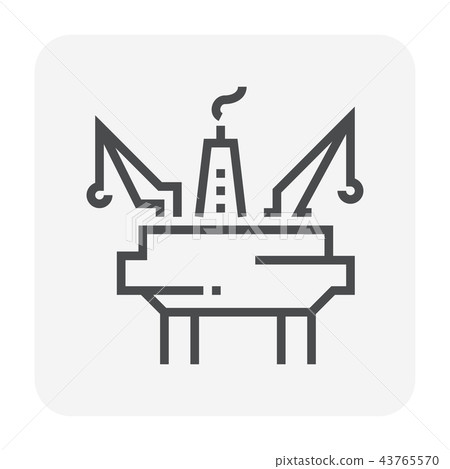 oil rig icon oil rig icon 43765570