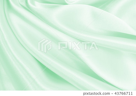 Smooth elegant green silk or satin luxury cloth 43766711
