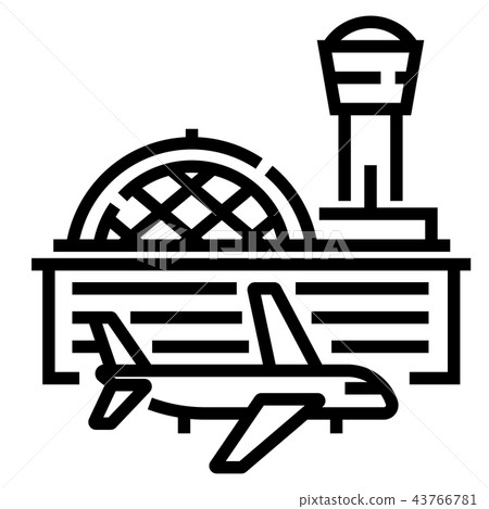 Airport Line illustration Airport Line illustration 43766781