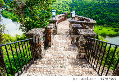 Medieval bridge over the river Chavon 43767505