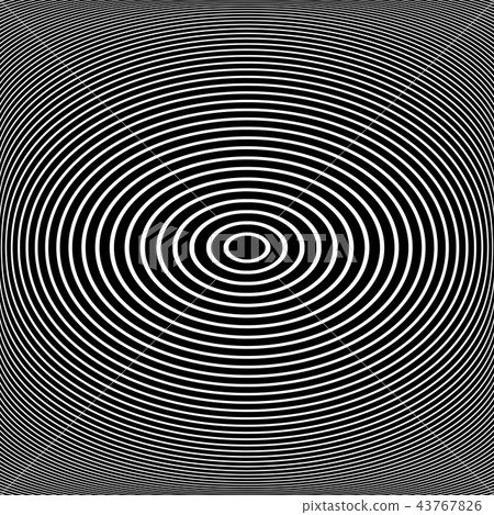 Ellipse pattern. Oval lines texture. - Stock Illustration [43767826 ...