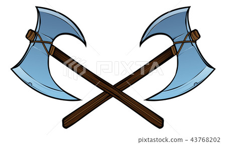 Crossed Axes Graphic Crossed Axes Graphic 43768202