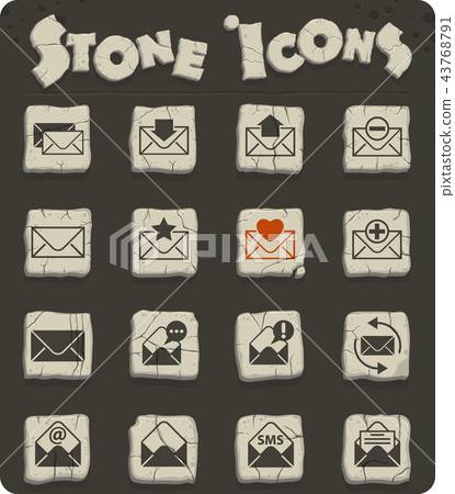 envelope icon set envelope icon set 43768791