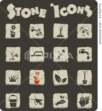 landscape design icon set landscape design icon set 43768794