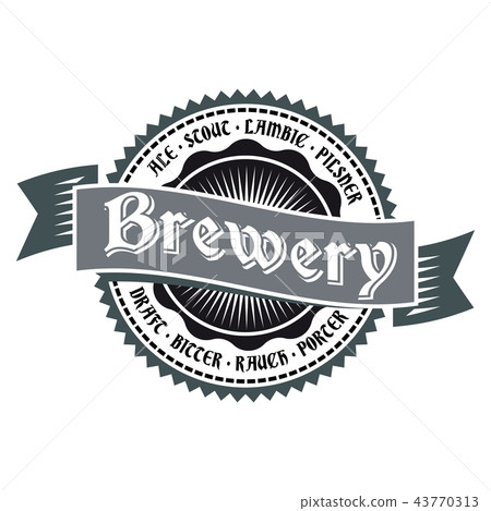 Beer label or bar logo Beer label or bar logo 43770313