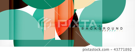 Semi circle abstract background, modern geometric pattern design. Business or technology 43771892