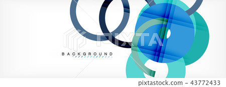 Geomtric modern backgrounds, rings abstract template 43772433