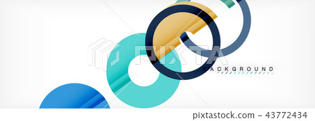 Geomtric modern backgrounds, rings abstract template Geomtric modern backgrounds, rings abstract template 43772434