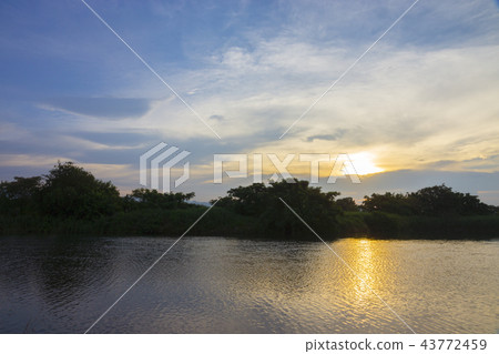 Sagawa River at dusk 43772459