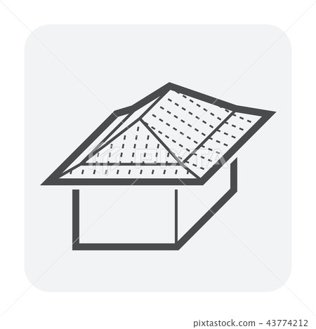roof shape icon roof shape icon 43774212