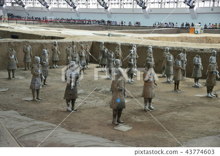 China Xi'an Terracotta Warriors Mausoleum of the Qin Shi Huang China Xi'an Terracotta Warriors Mausoleum of the Qin Shi Huang 43774603