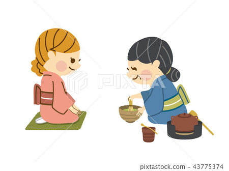 一個女人喝茶 43775374