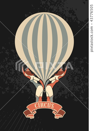 Retro circus poster 43776505