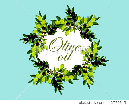 wreath of olive branches 43776545