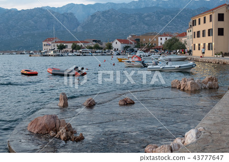 Traditional old village Vinjerac, Croatia, Velebit mountains and Paklenica national park in Traditional old village Vinjerac, Croatia, Velebit mountains and Paklenica national park in 43777647