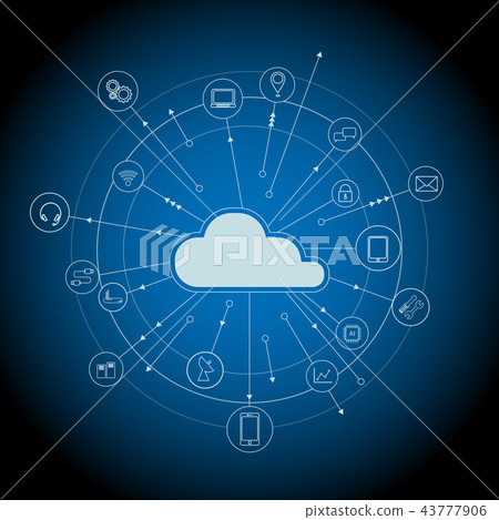 Cloud technology concept Cloud technology concept 43777906