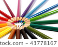 Multi colored pencils 43778167