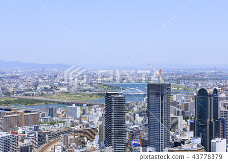 Osaka, Yodogawa, cityscape 43778379